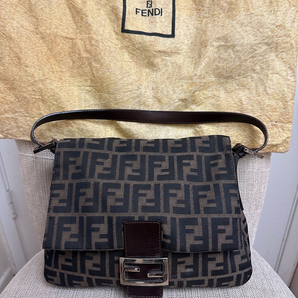 Fendi Zucca Mamma Baguette - please see all images